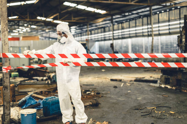 Professional Biohazard technician working in Hamilton, TX